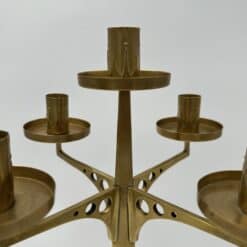 Jugendstil Brass Candelabrum with Five Lights in the Style of Josef Hoffmann - Detail Three - Styylish