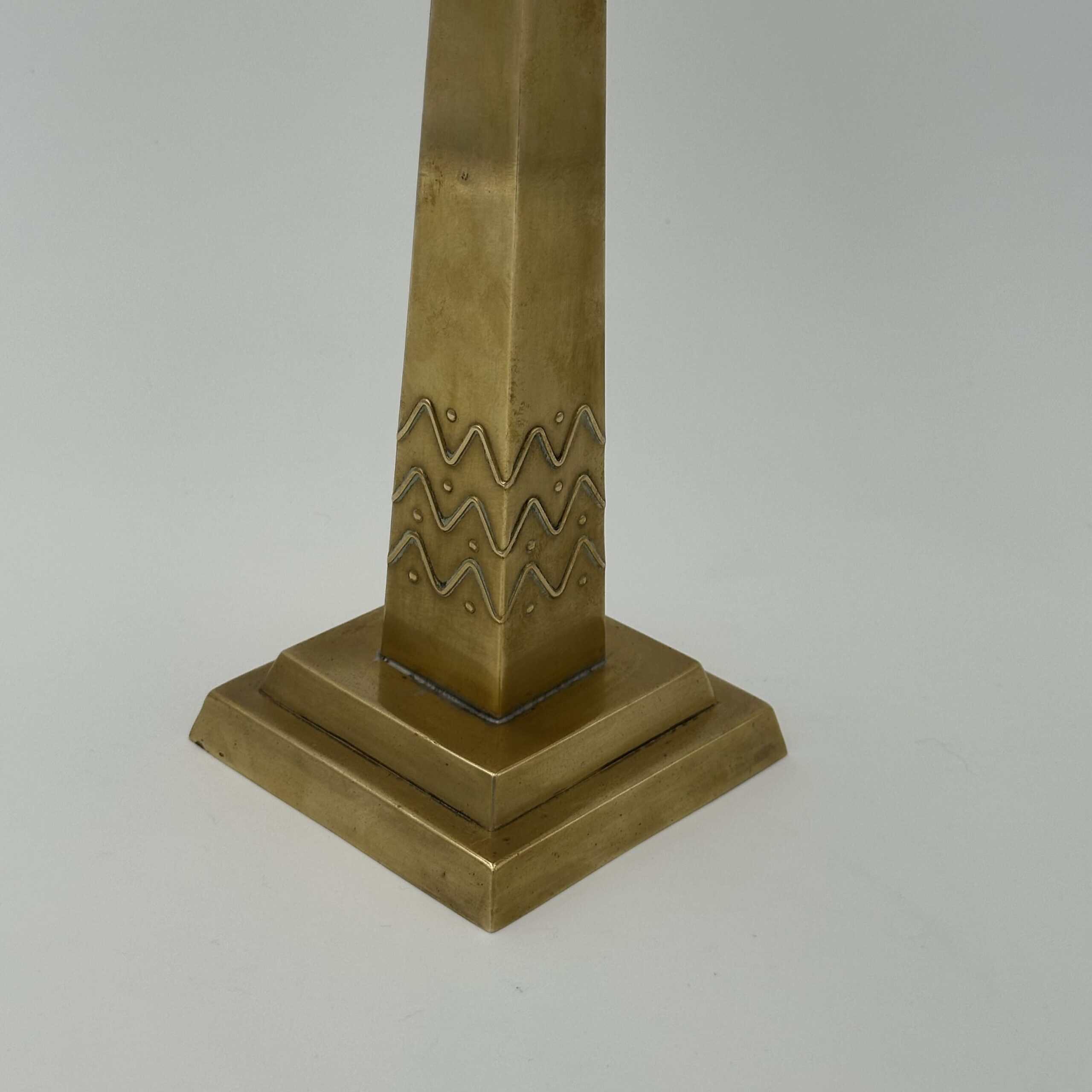 Jugendstil Brass Candelabrum with Five Lights in the Style of Josef Hoffmann - Detail Five - Styylish