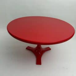 Rare Red Kartell Dining Table by Anna Castelli Ferrieri, ca. 1967 - Image 3