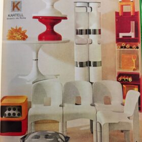 Rare Red Kartell Dining Table by Anna Castelli Ferrieri, ca. 1967
