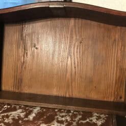 French Louis XV Marquetry Commode with Marble Top- inside of one drawer- Styylish