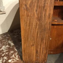 French Louis XV Marquetry Commode with Marble Top- side of one drawer- Styylish