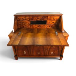 Biedermeier Walnut Secretary Chest of Drawers, circa 1820 - Image 3
