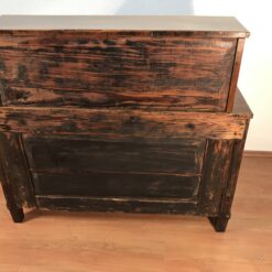 Biedermeier Walnut Secretary Chest of Drawers, circa 1820 - Image 6
