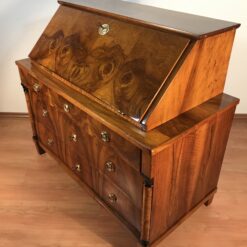 Biedermeier Walnut Secretary Chest of Drawers, circa 1820 - Image 4