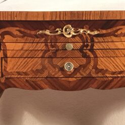 Antique Louis XV Marquetry Dressing Table with Mirror - Image 7