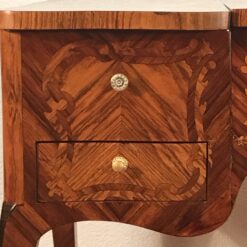 Antique Louis XV Marquetry Dressing Table with Mirror - Image 15