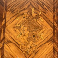 Antique Louis XV Marquetry Dressing Table with Mirror - Image 4