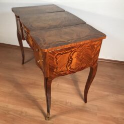 Antique Louis XV Marquetry Dressing Table with Mirror - Image 3