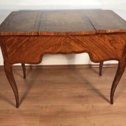 Antique Louis XV Marquetry Dressing Table with Mirror - Image 9
