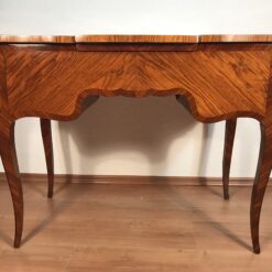Antique Louis XV Marquetry Dressing Table with Mirror - Image 8