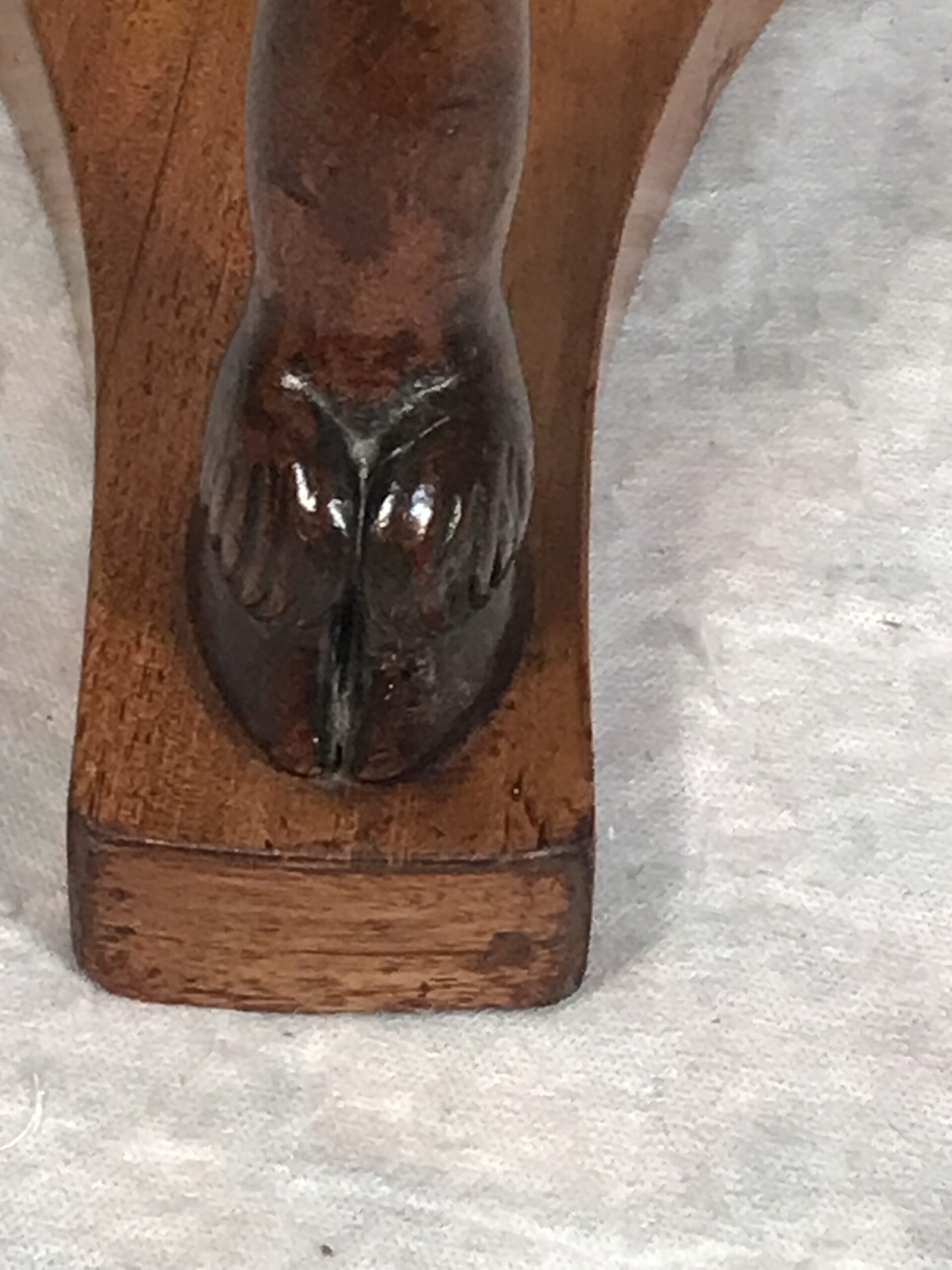 French Directoire Gueridon Side Table with Carved Ram Heads, circa 1800 - Image 8