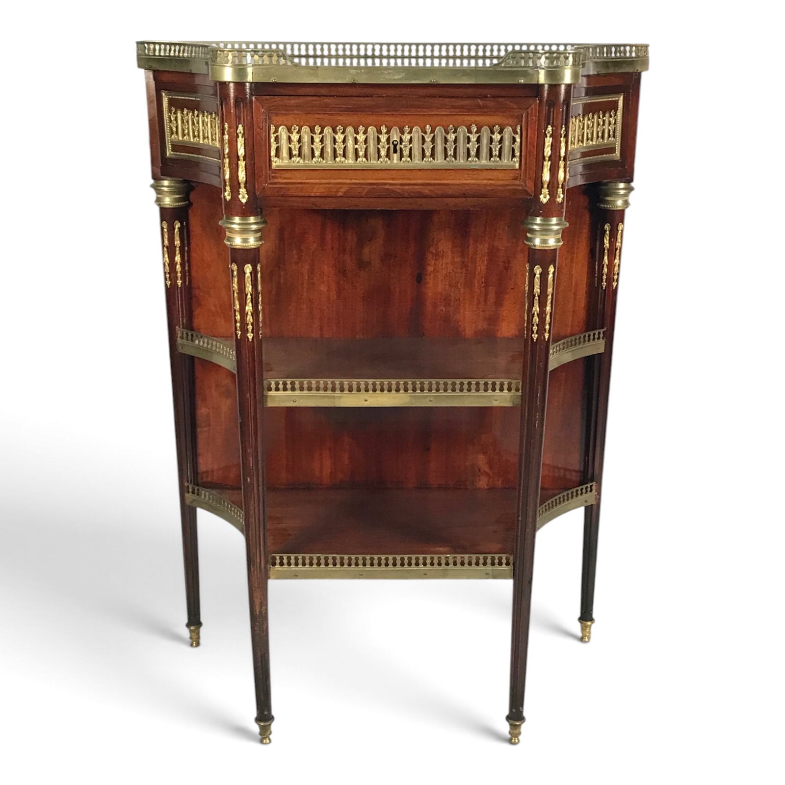 French Louis XVI Style Mahogany Étagère- Styylish