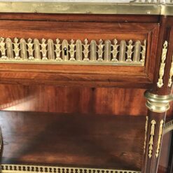 French Louis XVI Style Mahogany Étagère with Marble Top and Gilt-Bronze Mounts - Image 8