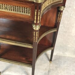 French Louis XVI Style Mahogany Étagère with Marble Top and Gilt-Bronze Mounts - Image 7