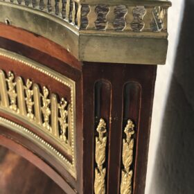 French Louis XVI Style Mahogany Étagère with Marble Top and Gilt-Bronze Mounts