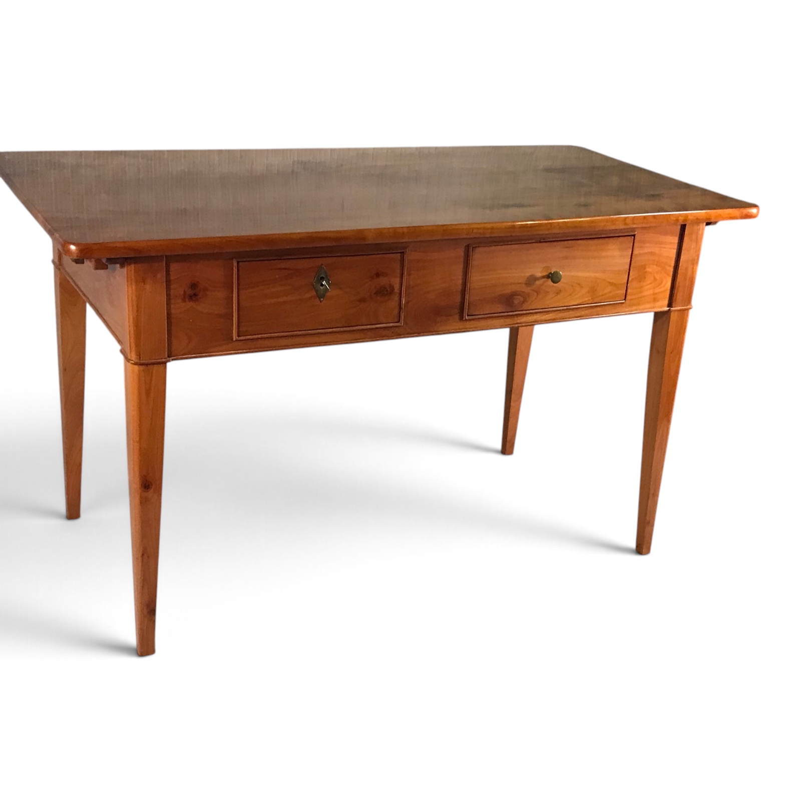 Biedermeier Writing Table with Two Drawers, circa 1830 - Image 4