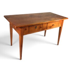 Biedermeier Writing Table with Two Drawers, circa 1830