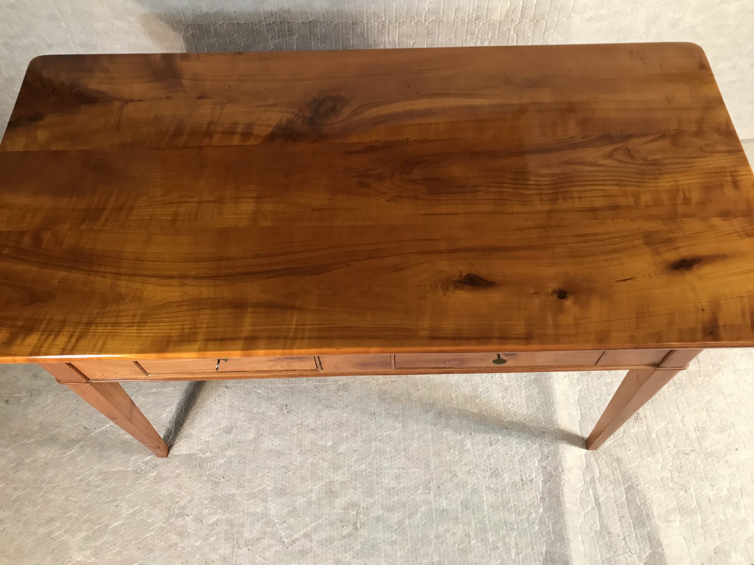 Biedermeier Writing Table with Two Drawers, circa 1830 - Image 6